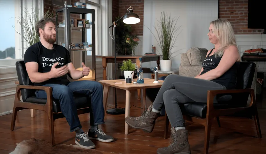 Eric in a filmed interview